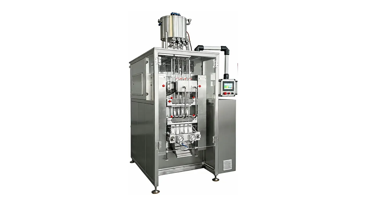 LV-350X granule sachet machine used for sugar and seasoning packets